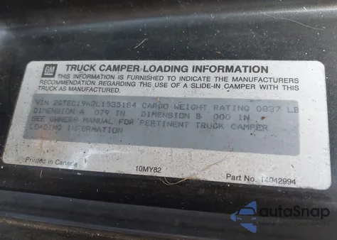 1990 GMC Sierra C1500 из США, поврежденный, VIN 2GTEC19K2L1535184